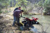 Allen pulling his 300ex out of 3 feet of water!